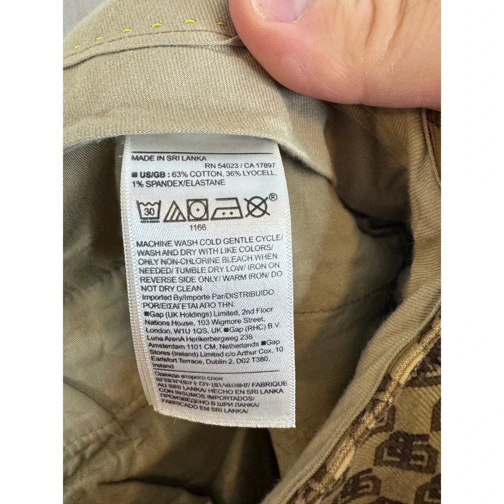 Banana Republic Mens Slim‎ Fit Heritage Corduroy Chinos Khaki Tan Brown 32x30
